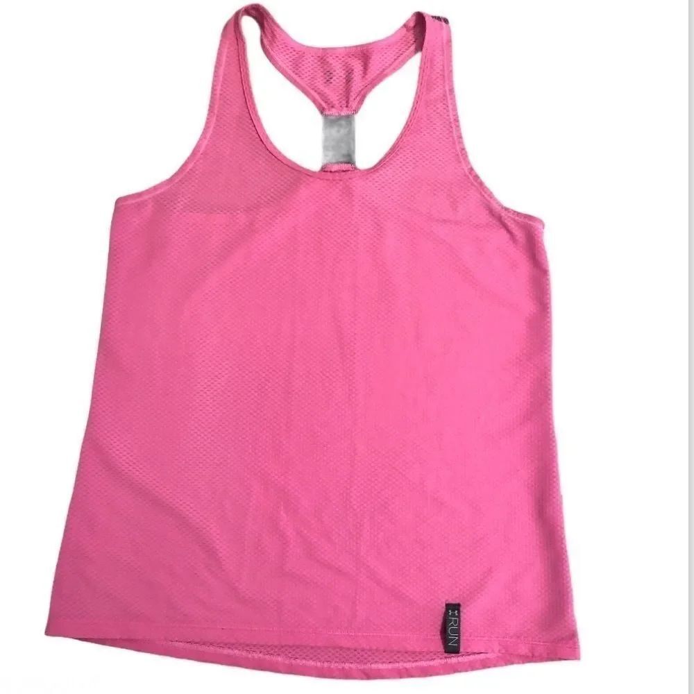 Under Armour Semi-Fitted Heat Gear Tank Run M/L
